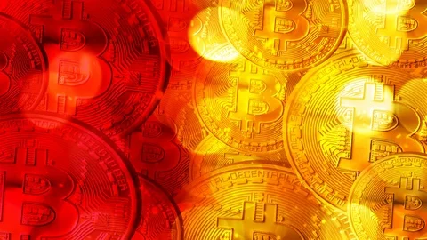 Bitcoin cryptocurrency e-business Stock Footage 87118827