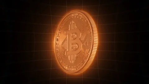 Bitcoin Cryptocurrency Loop Stock-Footage 85351309