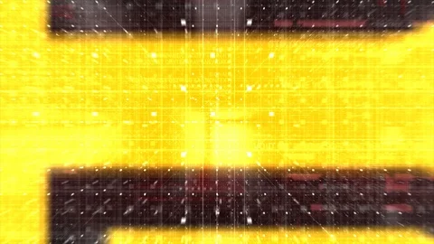 Bitcoin cryptocurrency mining data stream digital grid gold background Stock Footage 102036157
