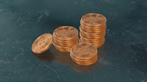 Bitcoin Cryptocurrency Mining Loop Stock Footage 85402723