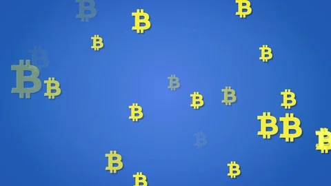 Bitcoin cryptocurrency motion background loop Stock Footage 87767189