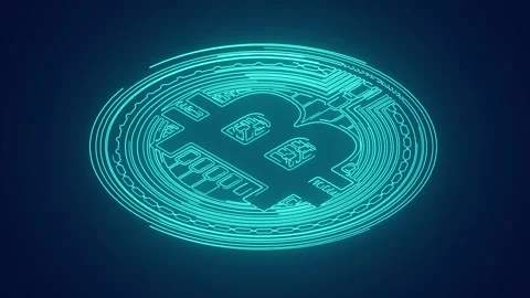 Bitcoin cryptocurrency payments isometric blockchain technology animation Stock Footage 241836852