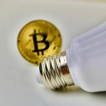 Bitcoin cryptocurrency Stock Photos