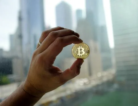 Bitcoin Cryptocurrency Stock Photos