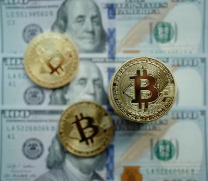 Bitcoin Cryptocurrency Stock Photos