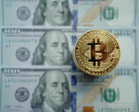 Bitcoin Cryptocurrency Stock Photos