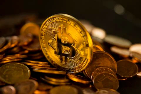 Bitcoin cryptocurrency Stock Photos