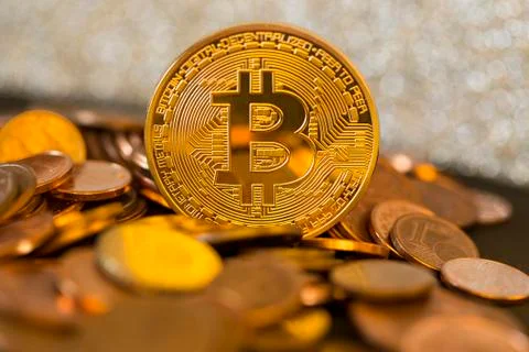 Bitcoin cryptocurrency Stock Photos