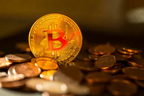 Bitcoin cryptocurrency Stock Photos