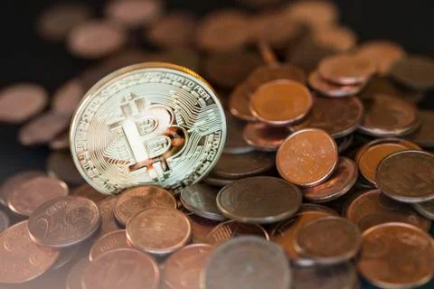 Bitcoin cryptocurrency Stock Photos