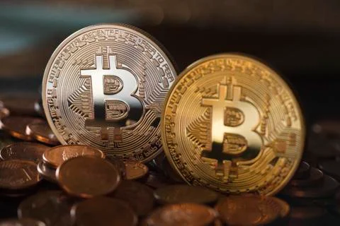 Bitcoin cryptocurrency Stock Photos