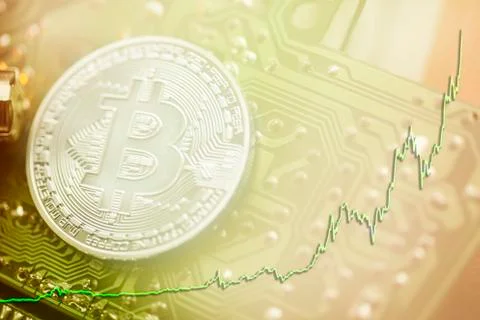 Bitcoin cryptocurrency Stock Photos