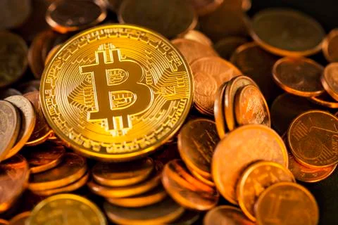 Bitcoin cryptocurrency Stock Photos