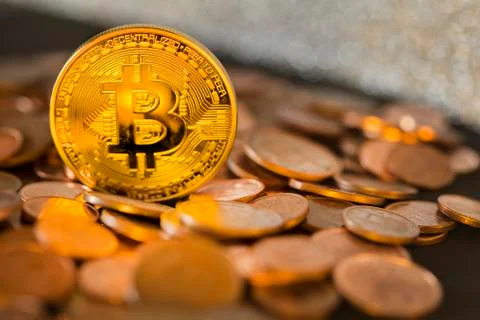 Bitcoin cryptocurrency Stock Photos