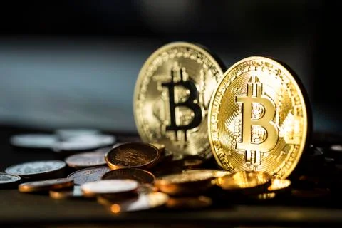 Bitcoin cryptocurrency Stock Photos