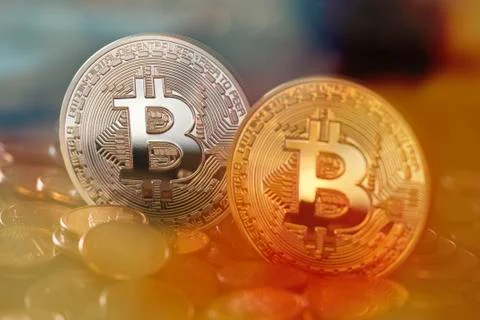 Bitcoin cryptocurrency Stock Photos