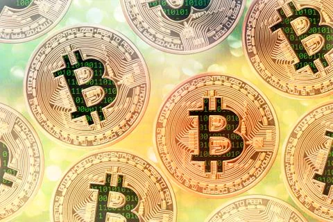 Bitcoin cryptocurrency Stock Photos