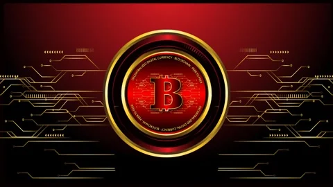 Bitcoin cryptocurrency rotating effect green screen background Stock Footage 273708754