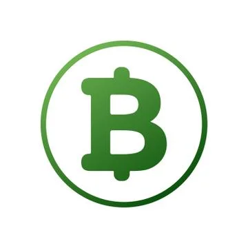 Bitcoin cryptocurrency round symbol vector icon for apps and websites. Bitcoin Illustrazione stock