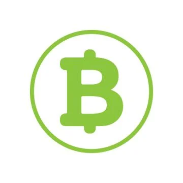 Bitcoin cryptocurrency round symbol vector icon for apps and websites Stock Illustration