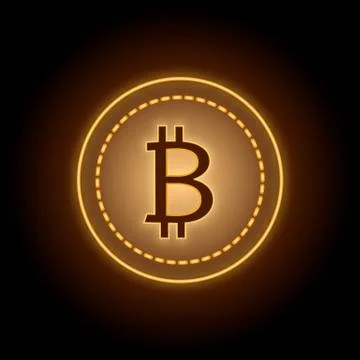 Bitcoin cryptocurrency sign vector illustration Stock Illustration