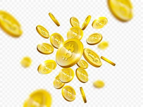 Bitcoin cryptocurrency web internet mining and digital currency payment vecto Stock Illustration