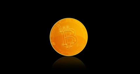 Bitcoin Currency isolated background Stock-Footage 104013599
