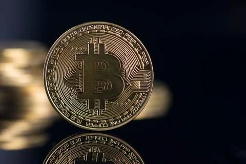 Bitcoin currency Stock Photos