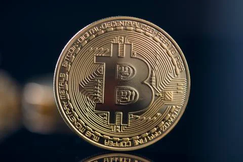 Bitcoin currency Stock Photos