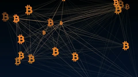 Bitcoin Decentralized Network Stock Footage 130801057