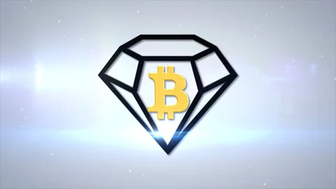 Bitcoin Diamond BCD Cryptocurrency Logo Coin 3d Animation Motion Graphics Stock Footage 149205881