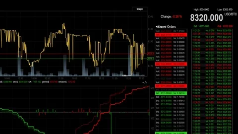 Bitcoin digital blockchain cryptocurrency Stock Footage 82578964