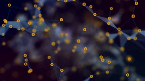 Bitcoin Digital Conections Stock Footage 279910595