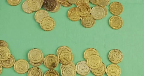 Bitcoin digital crypto currency Video stock 146428513