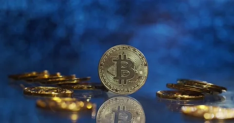 Bitcoin digital crypto currency Video stock 146428967
