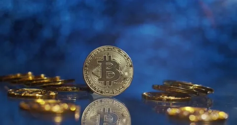 Bitcoin digital crypto currency Video stock 146428973