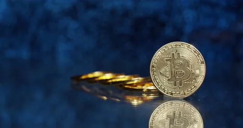 Bitcoin digital crypto currency Video stock 146429006