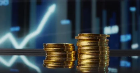Bitcoin digital crypto currency Stock Footage 146429204