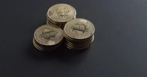 Bitcoin digital crypto currency Video stock 149053810