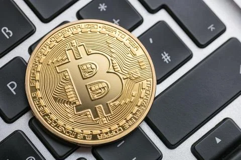 Bitcoin - The Digital cryptocurrency Foto stock