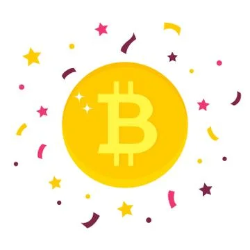 Bitcoin. Digital currency on white background Stock Illustration