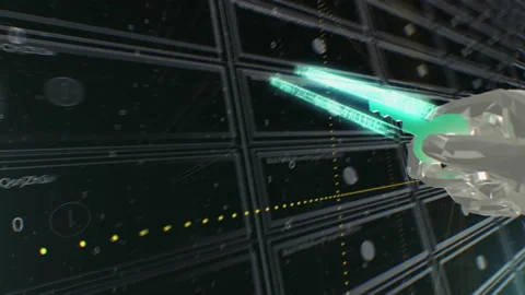 Bitcoin digital key animation Stock Footage 148172280