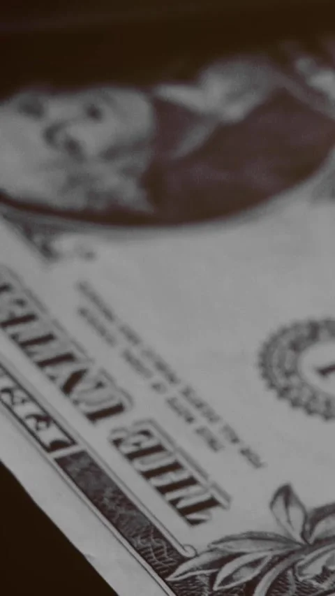 Bitcoin with dollars bills in wallet. Digital crypto coin. Investments, investor Stock Footage 329624017