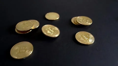 Bitcoin drop Stock Footage 276774717