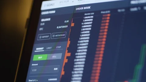 Bitcoin dropping to all time low Stock Footage 86522794