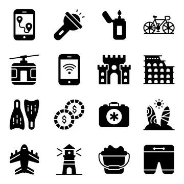 Bitcoin ecosystem vector design in modern style, easy to use icon Stock Illustration