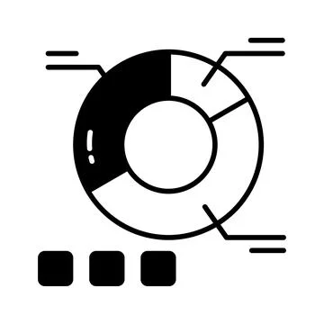 Bitcoin ecosystem vector design in modern style, easy to use icon Stock Illustration