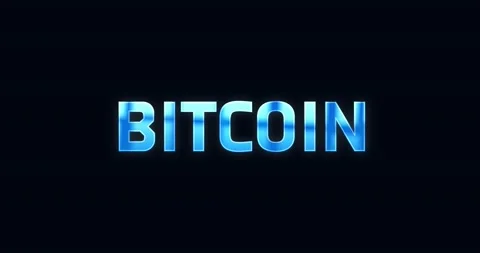 Bitcoin. Electric lightning word. Text Animation Stock Footage 138342269