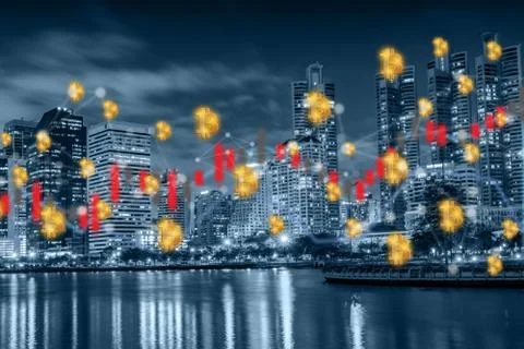 Bitcoin  electronic computer concept design Blockchain   cryptocurrencies Fin Stock-Fotos