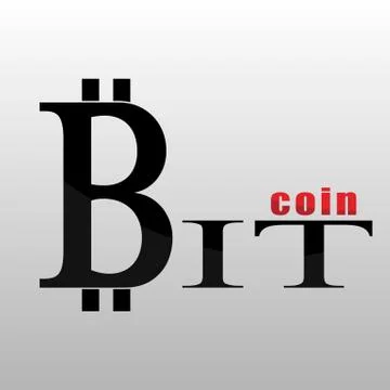 The bitcoin emblem template Stock Illustration